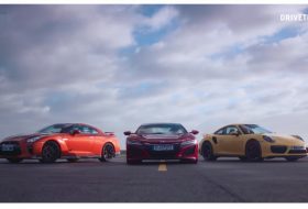 911 turbo, gyorsulási verseny, honda nsx, nissan gt-r, porsche 911, videó