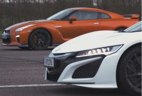 autós videó, carwow, gyorsulási verseny, honda nsx, japán, nissan gt-r