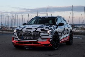 audi, audi e-tron, e-tron, elektromos, genfi autószalon, suv